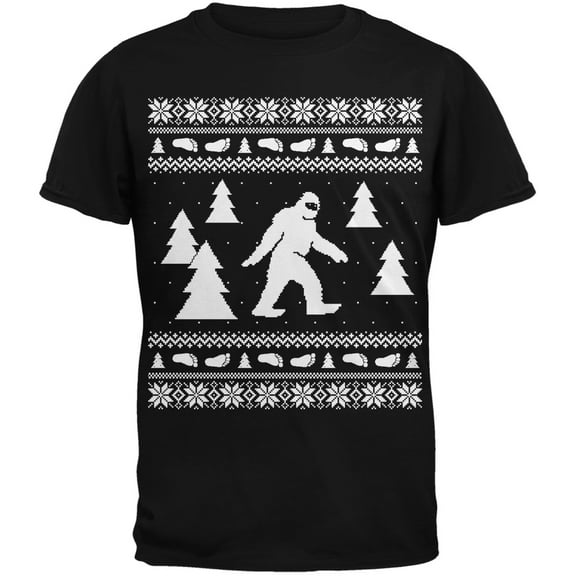 Sasquatch Black Adult T-Shirt