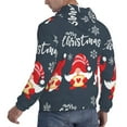 thumbnail image 6 of Rateoe Cute Christmas Gnomes (2) Pattern Mens Hoodie, Pullover Hooded Sweatshirt, Kangaroo Pocket Hoodie Ideal for Daily Wear, Travel and Home-Large, 6 of 7