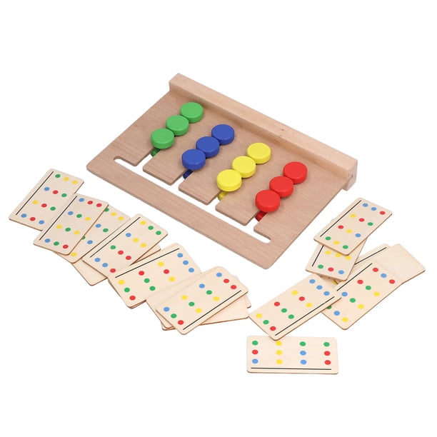 Juguete de tablero de juego para niños juguete de juego de lógica de color seguro de madera interesante juguete de razonamiento educativo para niños mayores de 3 años ANGGREK Otros