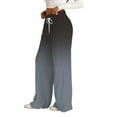 thumbnail image 5 of Wide Leg Sweatpants Women, Audhol Women's Fashion Spring Autumn Casual Wide Leg Long Pants Comfy Pants Women Black 2XL, 5 of 8