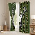 thumbnail image 3 of jejeloiu Rustic Camo Pattern Black Out Curtains,Jungle Animal Deer Curtains Pack of 2 (42x63 Each),Green Camouflage Bedroom Curtains For Kids,Luxury Bedroom Decor, 3 of 6