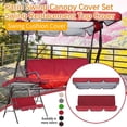 thumbnail image 2 of Kayannuo Patio Swing Canopy Cover Set Swing Replacement Top Cover + Swing Cushion Cover, 2 of 2