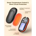 thumbnail image 3 of Biwat Hand Warmers Rechargeable 2 Pack, Magnetic Electric Handwarmers Ultralight Portable, 3 Levels Heat, for Winter Warmth, Gifts for Men, Women, 3 of 4