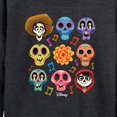 thumbnail image 3 of Coco - Musical Skulls - Women's Lightweight French Terry Long Sleeve Shirt, 3 of 5