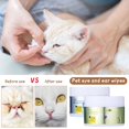 thumbnail image 5 of Clearance!Maojin Almohadillas lavaojos 120 piezas Cuidado de ojos y oídos para perros y gatos Toallitas suaves para mascotas para una limpieza suave de los ojos Toallitas estériles para perros 50ML, 5 of 5