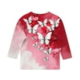 thumbnail image 4 of Chemises pour Enfants, Chemise Imprimée à Manches 3/4 et Col Rond pour Garçons et Filles, Haut pour Enfants, 4 of 5