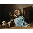 thumbnail image 2 of Louis Léopold Boilly 18x14 Black Ornate Wood Framed Double Matted Museum Art Print Titled - The Unfounded Fear, 2 of 5
