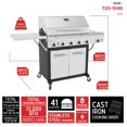 thumbnail image 2 of Nexgrill Deluxe 5-Burner Propane BBQ Grill with Side Burner and Foldable Side Table, Stainless Steel Control Panel, Electric Ignition, 60,000 BTUs Output, Gas Grill Perfect for Gatherings - 72, 2 of 7