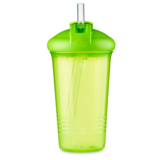 FDBTL Sippy Cup with Straw 12oz Toddler Sippy Cups Soft Baby Straw Cup  Learner Cup with Lid Leak-Proof Spill Proof Trainer Cups For Toddlers Infant  6 Months+ (Green-PANDA)
