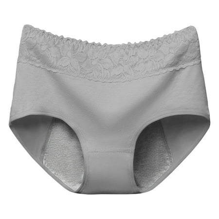 Xudanell One Pack Briefs Womens Underwear Cotton Bikini Panties Lace Soft Hipster Panty Ladies Stretch Full Briefs High Waist Sexy Brief (Blue XXL)