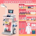 thumbnail image 2 of Chuvikid Doctor Kit for Toddlers,Deluxe Pretend Medical Station Set with Mobile Cart,Birthday Gifts for Kids 3-12 Year Old, 2 of 8