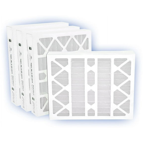 Air Filter Furnace, Purolator Key Pleat Extended Surface Pleated Air Filter, Mechanical MERV 8, Nominal Size 16”H x 25”W x 4”D, Actual Size 15-1/2" Height x 24-1/2" Width x 3-3/4" Depth, (Pack of 4)