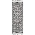 thumbnail image 2 of nuLOOM Vasiliki Moroccan Tribal Shag Area Rug, 2' 6" x 16', Grey, 2 of 4