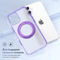 thumbnail image 2 of Decase Shockproof Clear Case with 360° Ring Stand Magnetic for iPhone 16,Anti-Fingerprint,Military Drop Protection,Compatible with Mag-Safe,Soft Edge Translucent Slim Phone Case,Purple, 2 of 10
