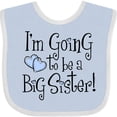 thumbnail image 3 of Inktastic Heart New Big Sister Girls Baby Bib, 3 of 4