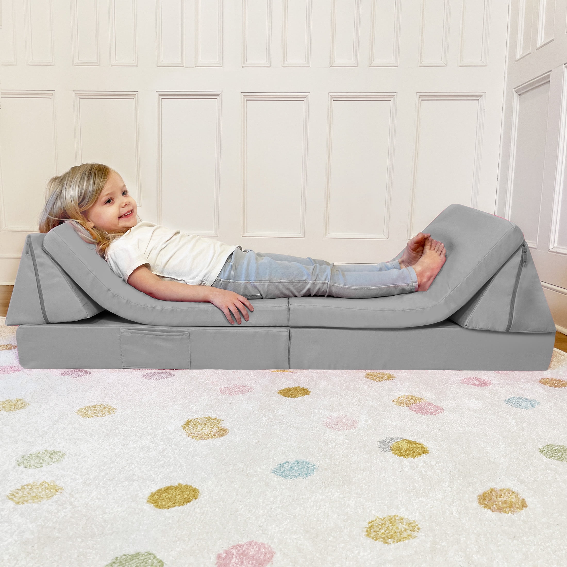 Imaginarium Kids Junior Play Couch, Dark Gray