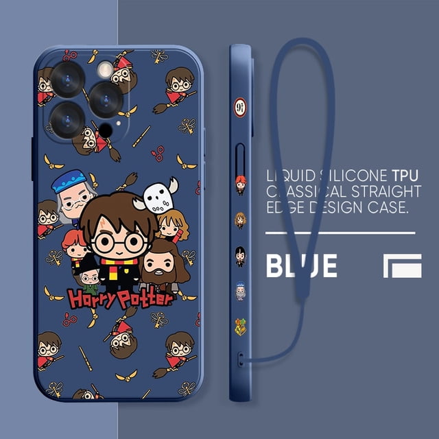 Harry Potter Anime Boy Case For Apple iPhone 14 13 12 Mini 11 Pro XS MAX XR X 8 7 SE Plus Liquid Left Rope Phone Cover CoqueiPhone 14 Pro Max Gao Jinjia LED