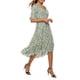 thumbnail image 3 of Vestido largo floral de gasa Minnieouse verde XL para mujer, 3 of 6