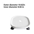 thumbnail image 3 of Pot Tray Portable Replacement Solid Color Rectangular Reusable Washable Heavy Duty Office Balcony Vase Holder with Brake White Size 1, 3 of 9