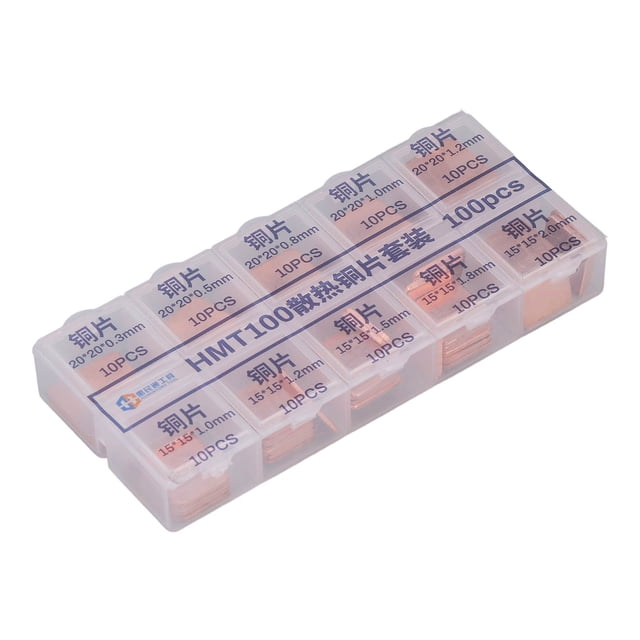 Almohadilla de cobre NikouMX Para disipador de calor CPU 10 piezas