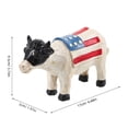 thumbnail image 2 of Estatua de vaca de resina con diseño de bandera estadounidense Figura de vaca de resina de arte americano Decoración para el hogar, 2 of 7