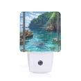 thumbnail image 1 of Balery Tropical Paradise Window View Luz Nocturna LED con Sensor Automático, Enchufe con Sensor Crepuscular, Luz Suave de 0.5W para Dormitorio, Pasillo, Baño-US, 1 of 7