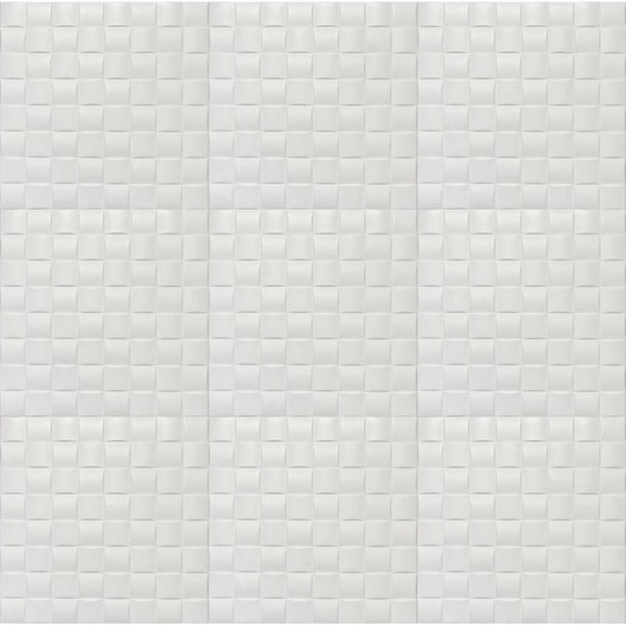 DIY Glue Up White Decorative Ceiling Tiles R35W 8pcs Bundle