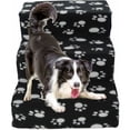 thumbnail image 4 of Escaleras para perros, escaleras para mascotas, 3 escalones, cubierta de felpa, escaleras para gatos, perros, gatos, mascotas, escalera de cama antideslizante, asistente, 4 of 5