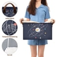 thumbnail image 5 of Yayeee Foldable Storage Basket for Shelves with Handles Waterproof Cloth Bins, White Planet, 5 of 7