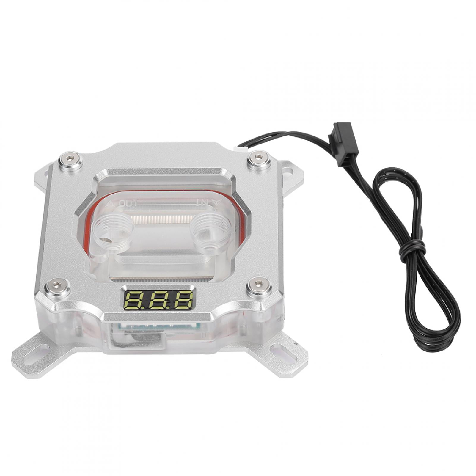 eskalere cricket mareridt YLSHRF CPU Waterblock,CPU Cooling System,UPR-2018 Computer CPU Waterblock Water  Cooling Block With Temperature Display For AURA Synchronization -  Walmart.com