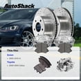 thumbnail image 3 of AutoShack Front Brake Rotors, Premium Pads & Calipers for Scion, tC 2005-2010, FWD L4 2.4L - Silver Zinc Coated Drilled & Slotted - SilverShield Pro - 10.82" (274.9 mm), 5-Lug, 3 of 5