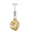 thumbnail image 2 of Bulbrite 810178 4W 2200K Glacier Natural Grand Filament LED Bulb with White Marble Pendant & String, Antique, 2 of 7