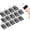Black-144 Pack, variant on Small Binder Clips, 96 Pack, 3/4 Inch, Standard 19mm, Black, Capacity 0.31 Inch, Fold Clamp, Paper Clips, Office Clips, Office & Home Use