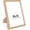 Beige-1P, variant on 4x4 Solid Oak Wood Picture Frame, Fits 3x3 with Mat or 4x4 Without Mat, Wall or Tabletop Display with Stand, Plexi Front, 1 Pack, Natural Oak
