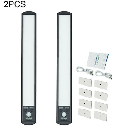 

2pcs/pack USB Rechargeable Kitchen Counter LED Closet Light Night Motion Sensor