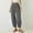 Gray 2, variant on IDALL Wide Leg Pants Woman Lounge Pants Women Women's Linen Wide Leg Pants Casual Loose High Waist Beach Haren Pants Pockets Baggy Pants Womens Pants Black L