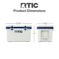 thumbnail image 5 of RTIC Ultra-Light 52 Qt Hard-Sided Ice Chest Cooler, Fits 76 Cans, Cool Grey & Navy, 5 of 8
