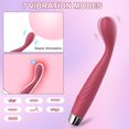 thumbnail image 6 of TLUDA G-Spot Clitoral Vibrator, Curved Vibrating Massage Wand Gift for Women, 7 Vibration Modes, Red, 6 of 8