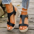 thumbnail image 7 of Summer Sandals for Women 2026 Women's Summer Size Casual High Heel Clasp Fish Mouth Sandals, 7 of 7