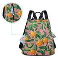 thumbnail image 5 of FORMRS Women's Travel Backpack Purse Anti-Theft Hidden Pockets Casual Shoulder Bag, Pink Oranges, 5 of 7