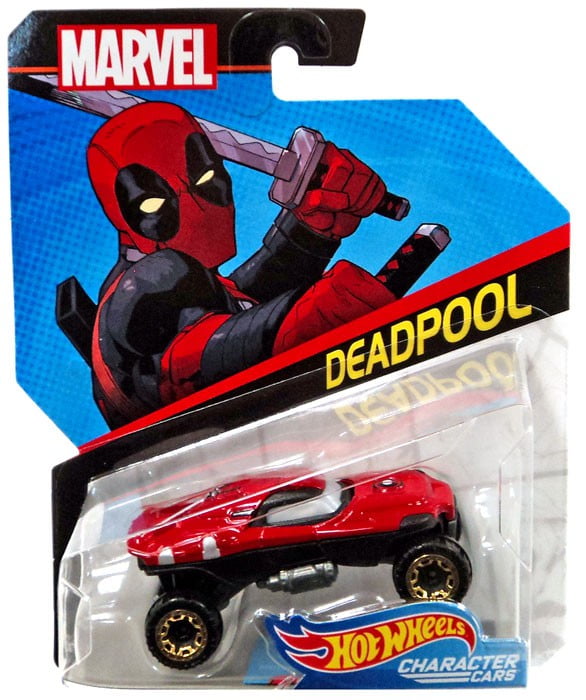 Hot Wheels Marvel Character Car Deadpool Die-Cast Vehicle