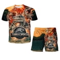 thumbnail image 1 of Conjuntos de ropa de dominio del mundo Jurásico para niña pequeña, camisetas, pantalones, traje para niños, traje de verano de manga corta, disfraz para bebés y niños 11T Gao Jinjia LED, 1 of 1
