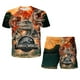 thumbnail image 2 of Conjuntos de ropa de dominio del mundo Jurásico para niña pequeña, camisetas, pantalones, traje para niños, traje de verano de manga corta, disfraz para bebés y niños 6T Gao Jinjia LED, 2 of 2