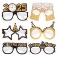 thumbnail image 1 of Shisuyan 6 Pcs Lunettes de Fête du Réveillon du Nouvel An 2025 Thème de Célébration Lunettes de Fête, 1 of 8