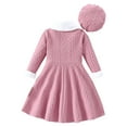 thumbnail image 6 of Mikilon Toddler Girl's Outfits Mock Neck Long Sleeve Tee and Button Front Overall Dress Set, 6 of 9