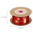 thumbnail image 5 of Raindrops Crafting Polyester Ribbons Red and Green for Craft Enthusiasts 4 Rolls 25mm Width, 5 of 8