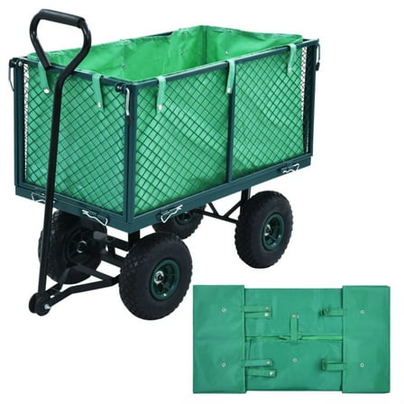 Casafoyer Garden Cart Liner Green Fabric