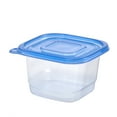 thumbnail image 4 of (6 pack) Mainstays 4 Pack 4.4Cup Plastic Square Food Storage Container, 4 of 8