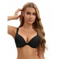 thumbnail image 4 of Unique Bargains Women's Push Up Underwire Seamless Soft Bras Black 38 C, 4 of 6