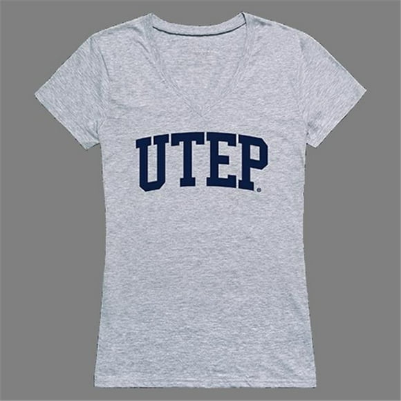 W Republic Products 501-434-HGY-05 The University of Texas at El Paso Game Day Womens Tee, Heather Grey - 2XL